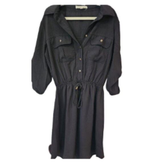 Cute Stylish Black Long sleeve Dress Size XS - Picture 1 of 2